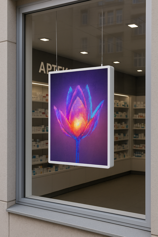 LED screen for shop window