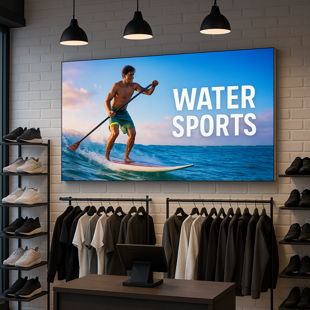 LED-ekraan vitriinile