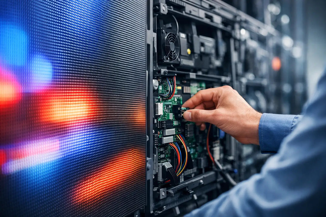 Jak działa system sterowania LED w ekranie?
