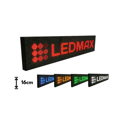 Wyświetlacz LED P10 Mono tekstowo-graficzny zewnętrzny, wysokość 16 cm