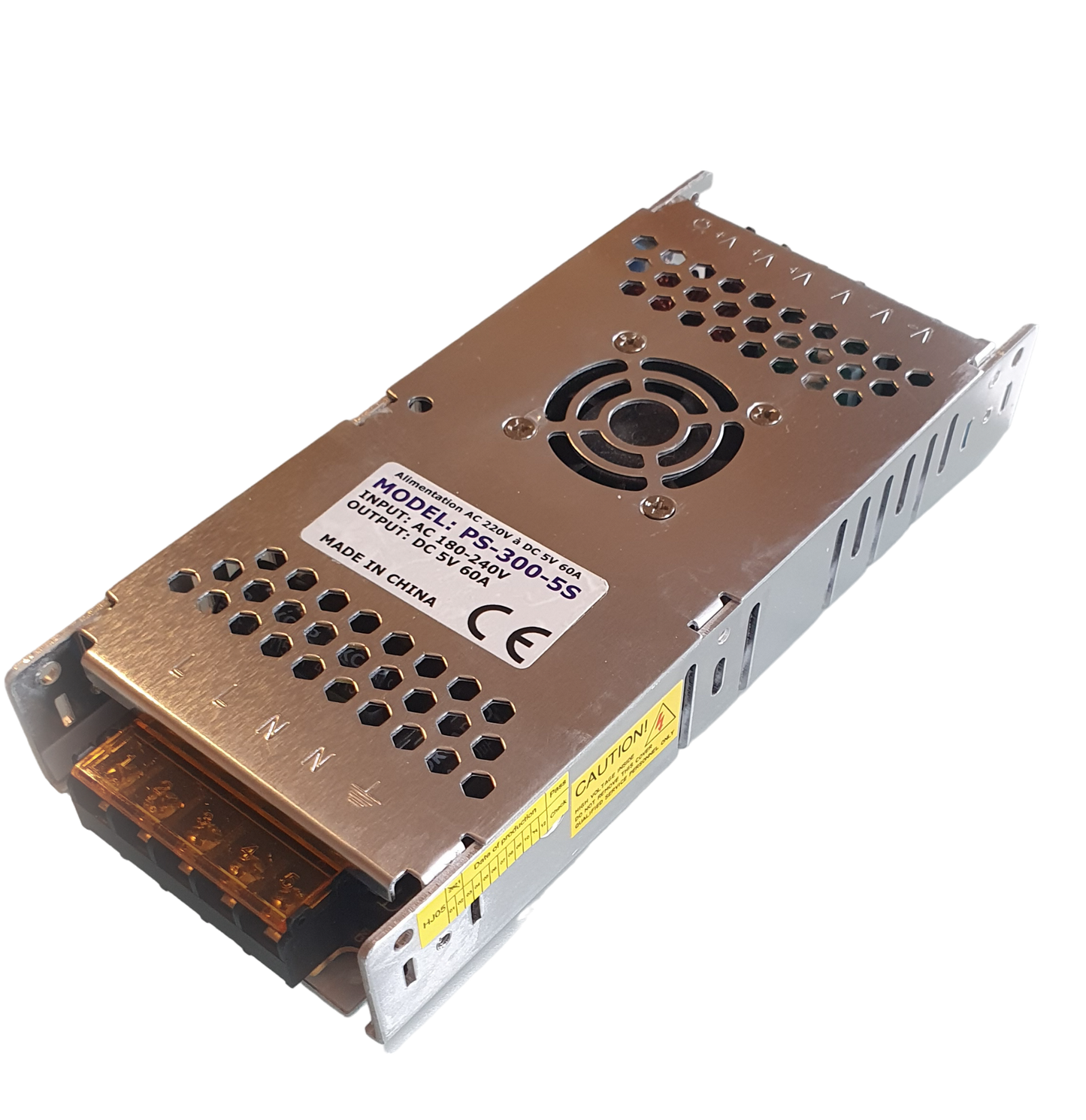 Zdroj Ledmax pro 5V 60A 300W slim + ventilátor 