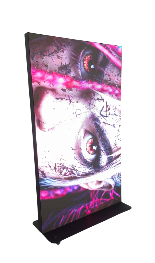 LED MEGAWALL Duży plakat LED na stojaku z kółkami