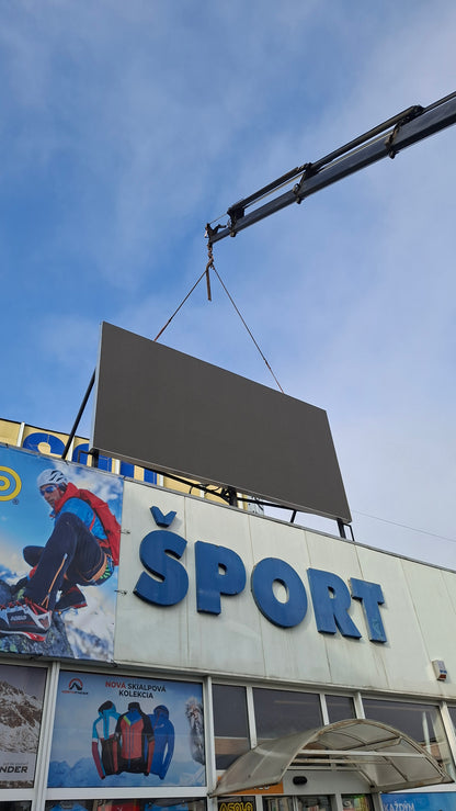 Ekran LED Telebim zewnętrzny 1m² konstrukcja aluminiowa typ stały