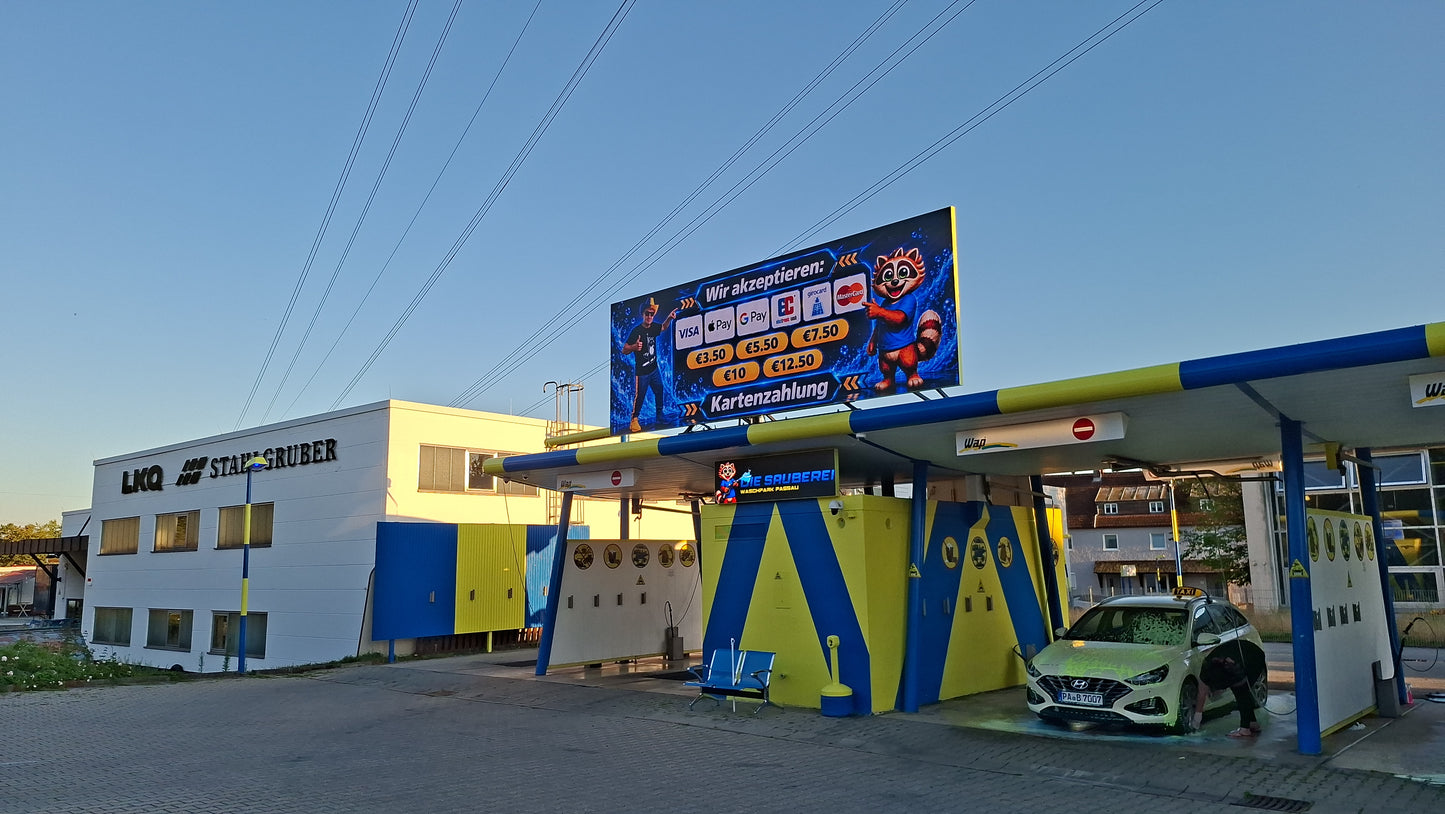 Ekran LED Telebim zewnętrzny 1m² konstrukcja aluminiowa typ stały