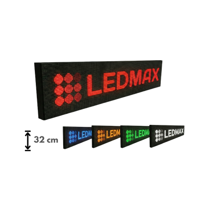 Wyświetlacz LED P10 Mono tekstowo-graficzny zewnętrzny, wysokość 32 cm