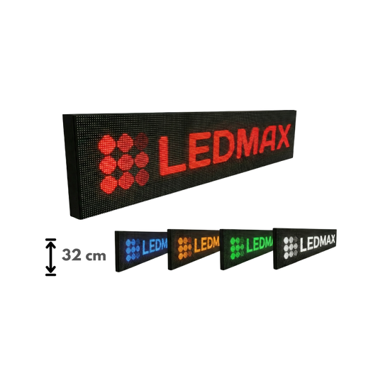 Wyświetlacz LED P10 Mono tekstowo-graficzny zewnętrzny, wysokość 32 cm