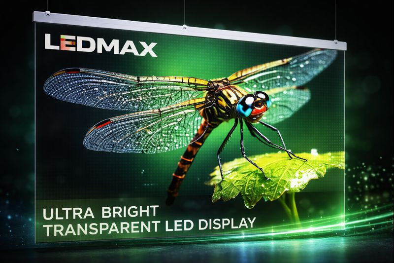 Elastyczne, transparentne ekrany LED - Folia LED na szyby