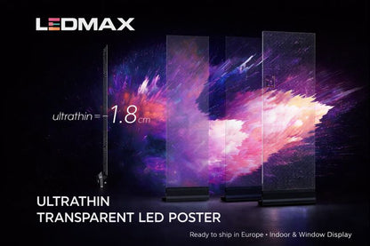 Elastyczne, transparentne ekrany LED - Folia LED na szyby