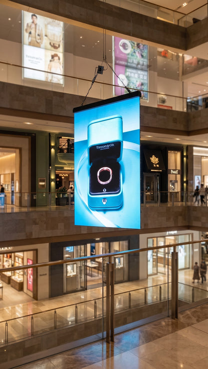 LED SIATKA HOLO ekran dwustronny