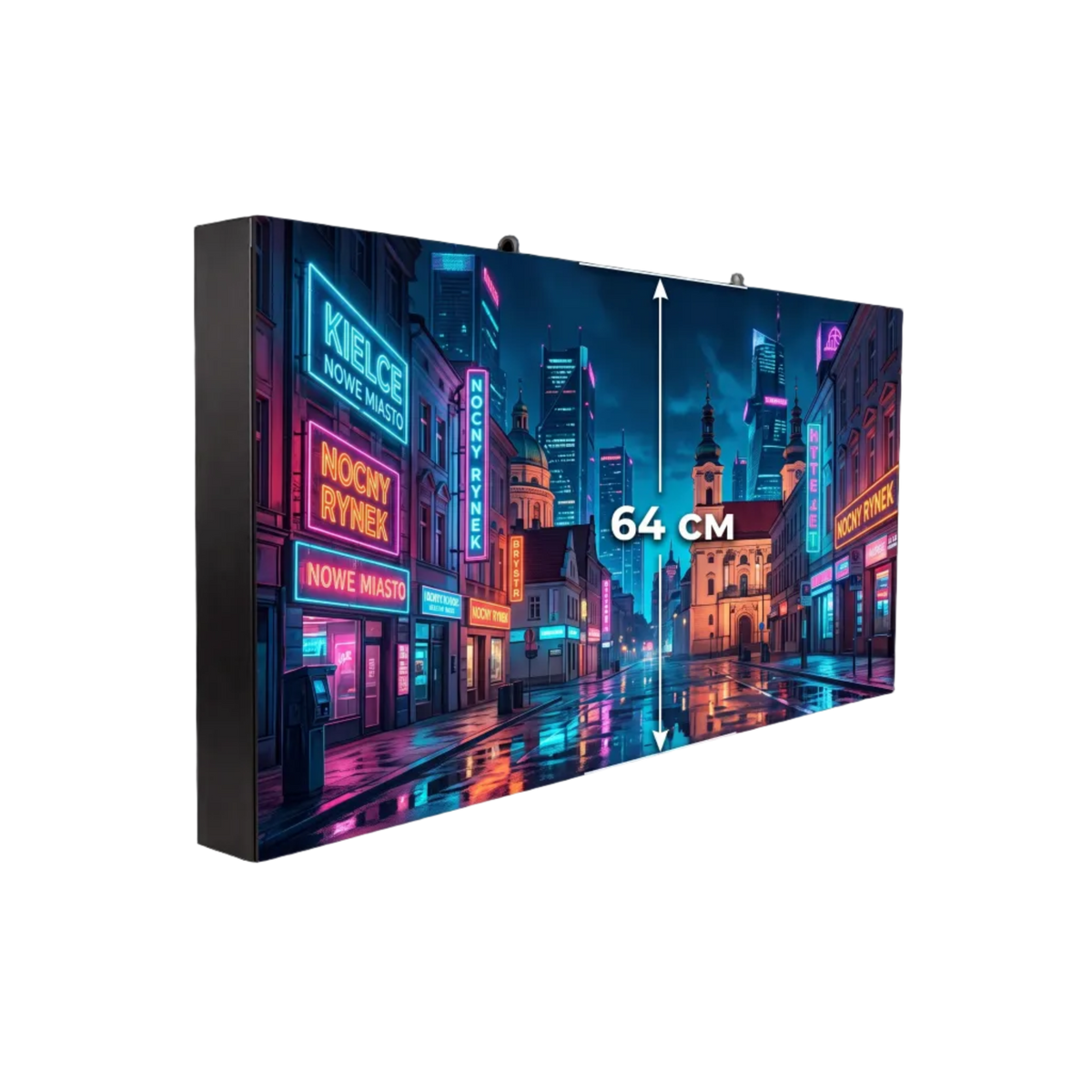 Ekran reklama LED Premium zewnętrzny wysokość 64cm