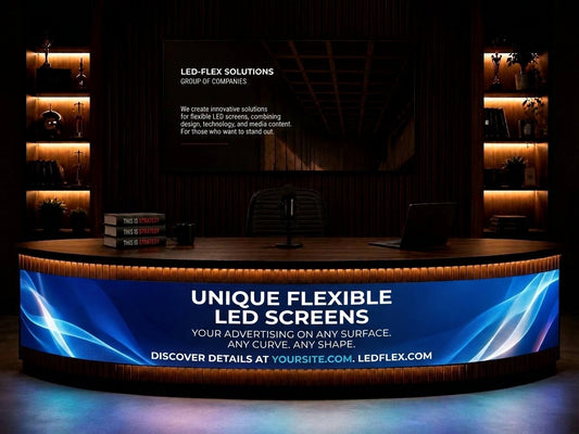 ECRANS LED FLEXIBLES INTERIEURS SUR MESURE (M2)
