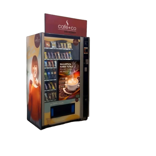 Ekran do automatów sprzedających, rozwiązania reklamowe dla automatów vendingowych
