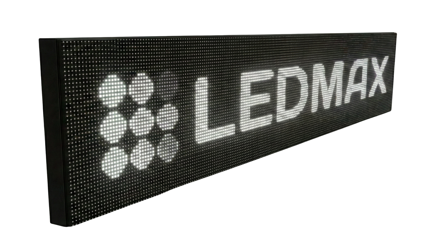 Wyświetlacz LED P10 Mono tekstowo-graficzny zewnętrzny, wysokość 32 cm