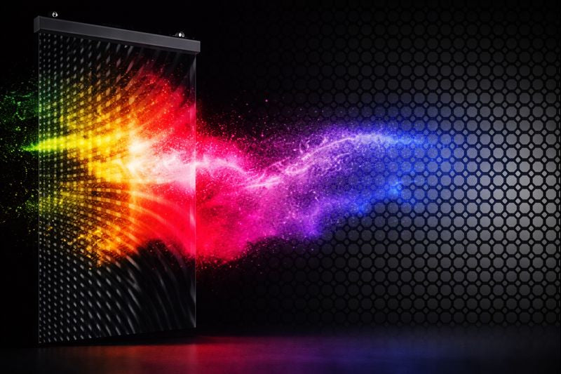 Elastyczne, transparentne ekrany LED - Folia LED na szyby