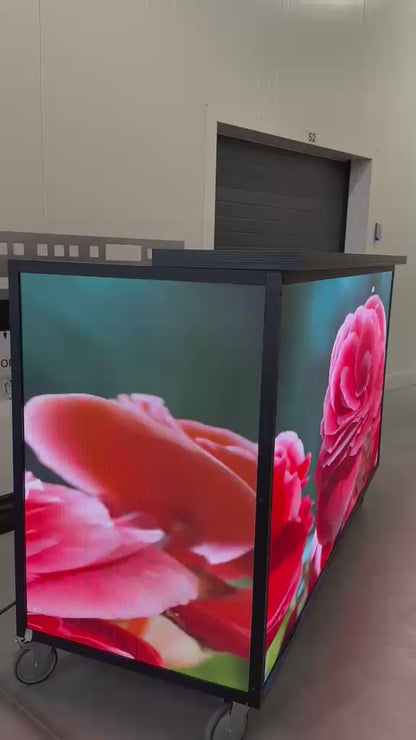 Barový pult s LED obrazovkou